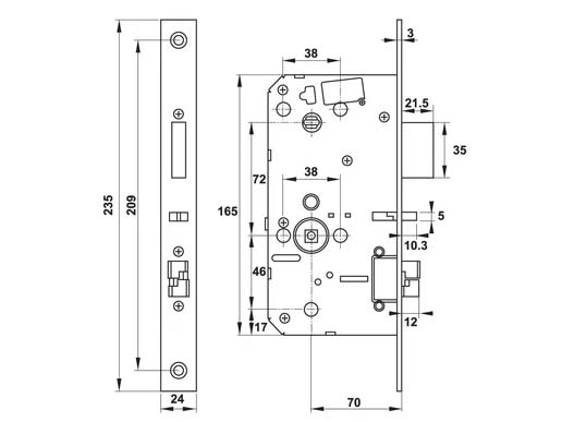 Khóa điện tử Hafele DL7600 912.20.237