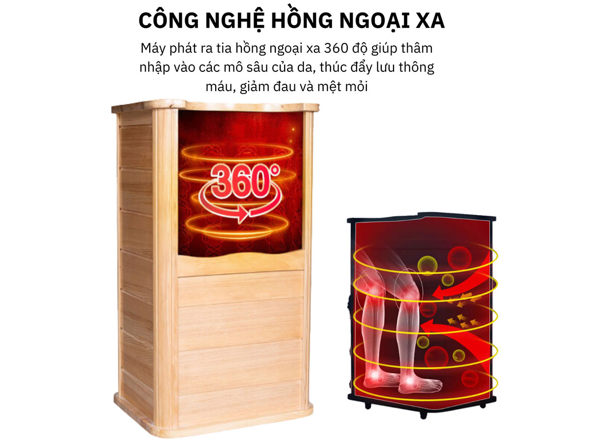 Máy massage chân xông hơi khô công nghệ hồng ngoại xa Nevato NVFS801