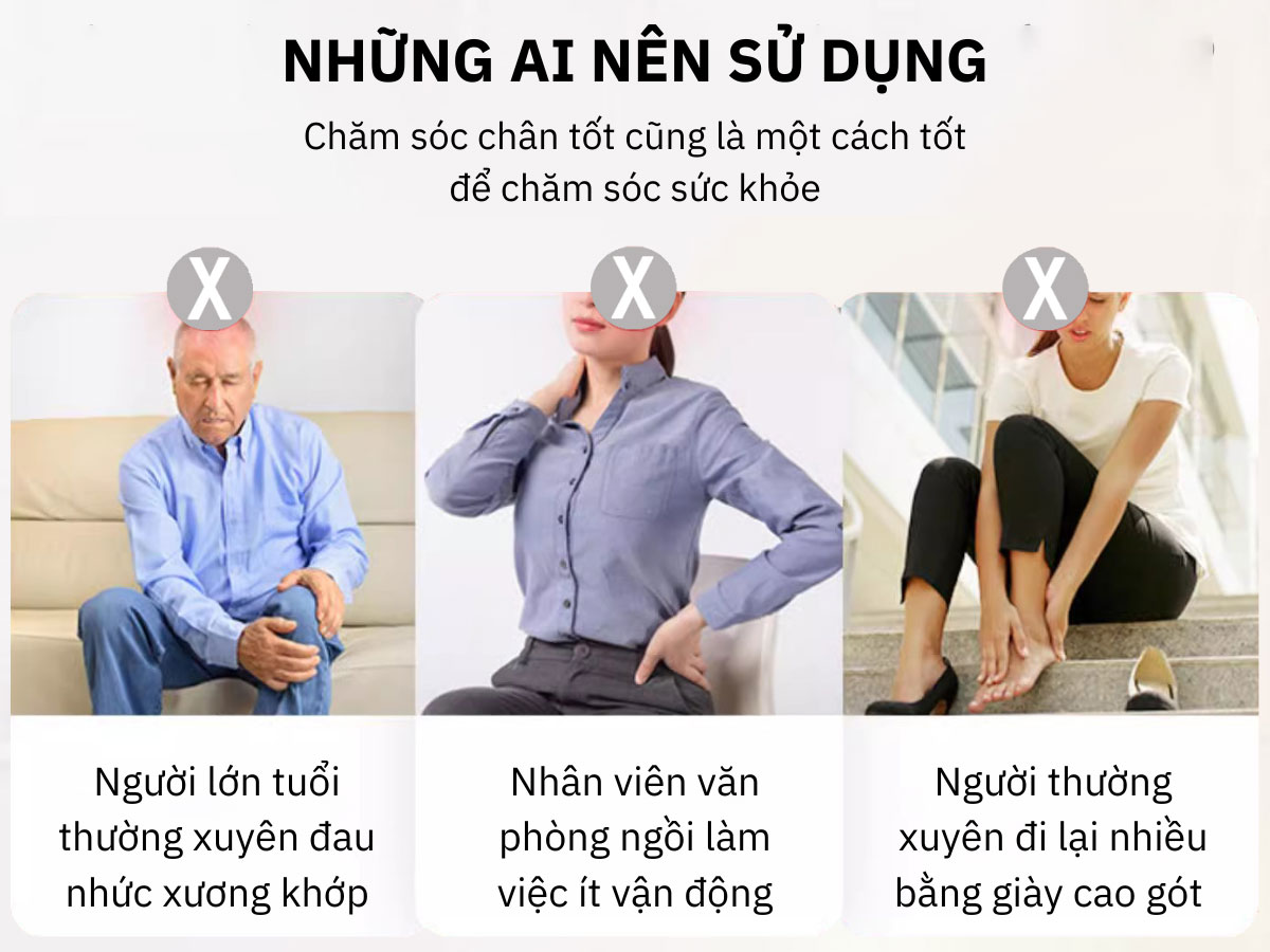 Máy massage chân xông hơi khô hồng ngoại xa  