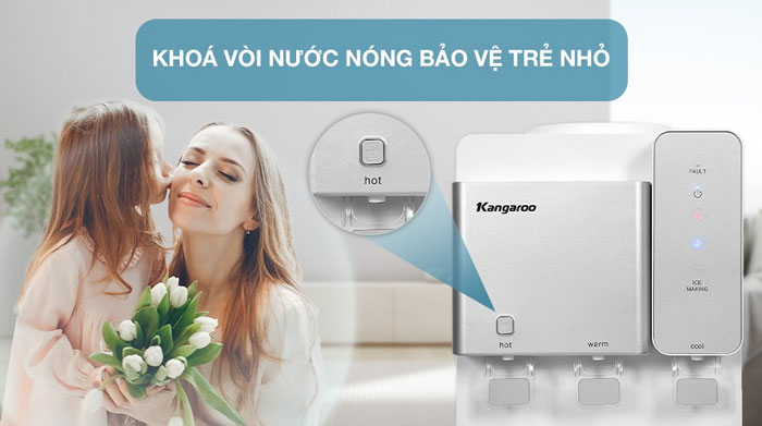 Kangaroo KG65A3 có khóa vòi nước nóng an toàn