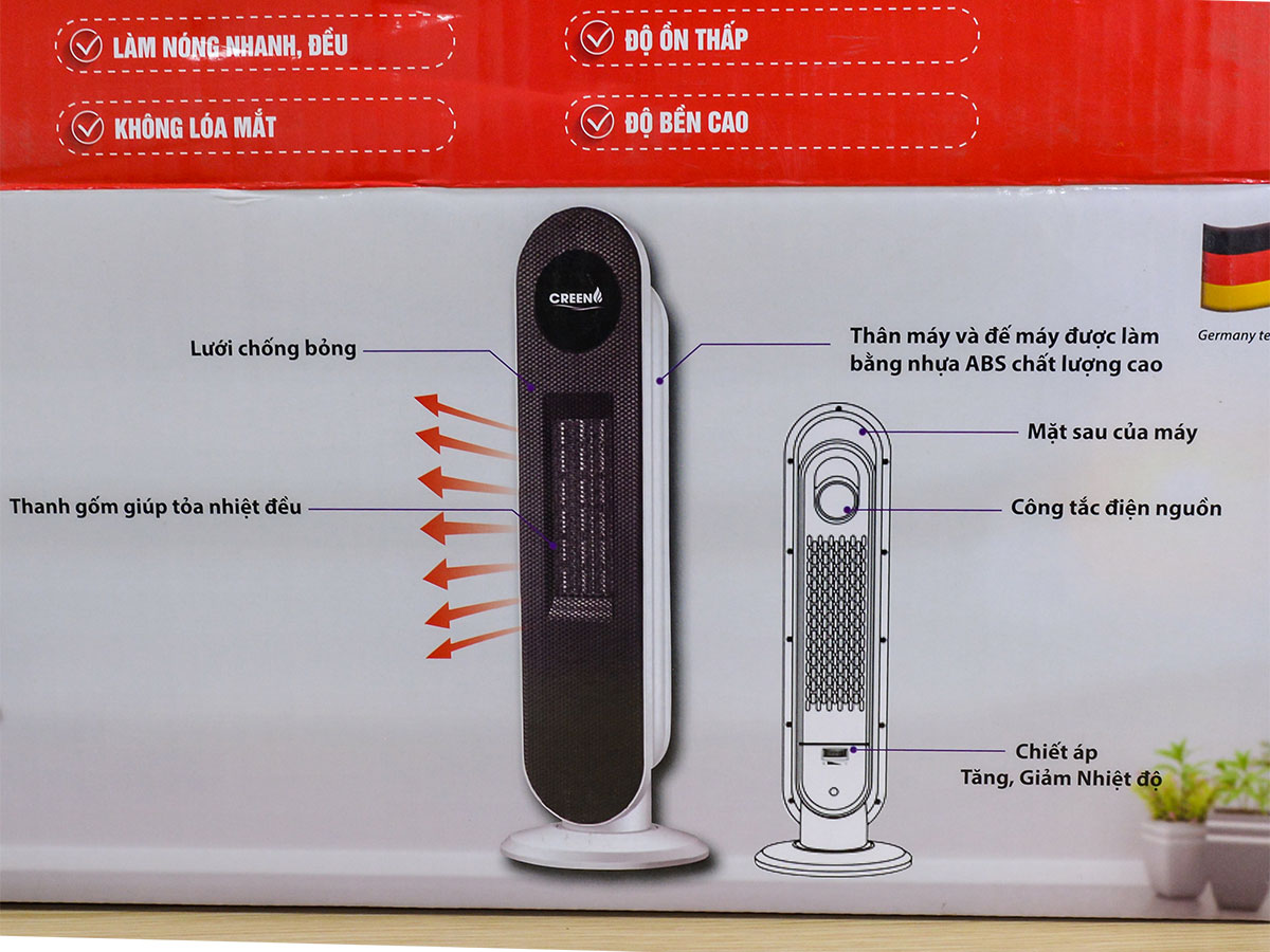 Máy sưởi gốm 