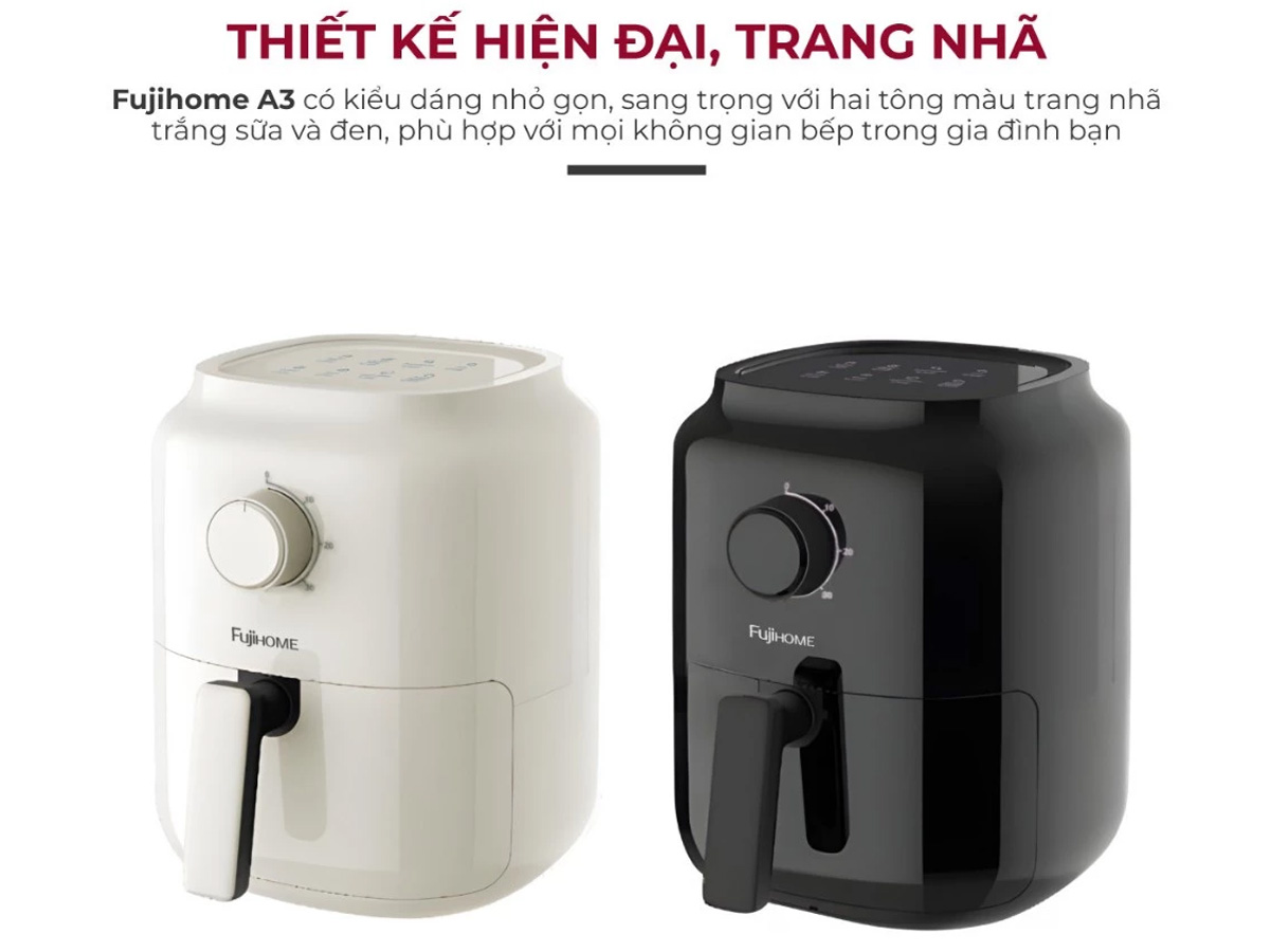 Nồi chiên không dầu mini Fujihome A3