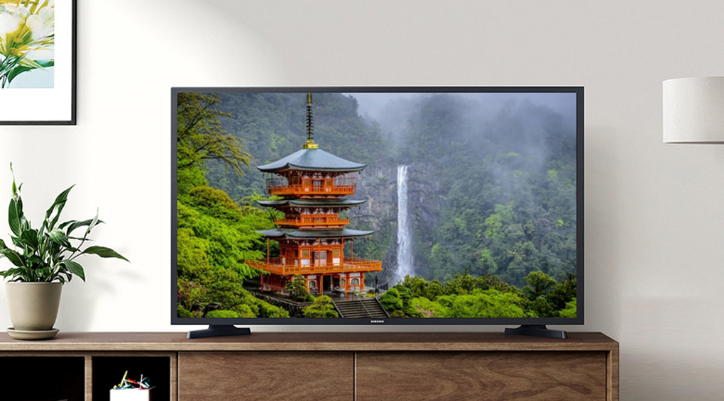 Tivi Samsung UA32T4202AKXXV được thiết kế theo phong cách hiện đại, tinh giản