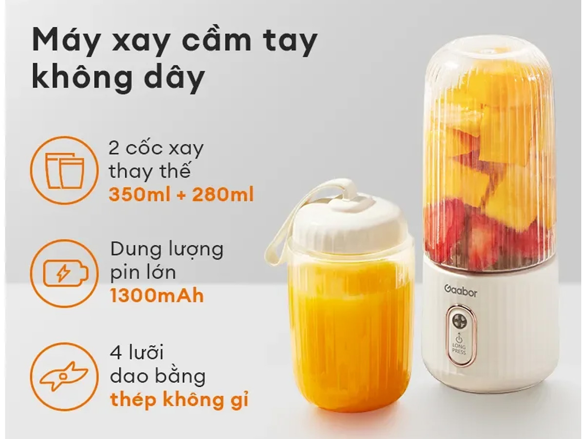 Máy xay sinh tố Gaabor FP03T WH01A