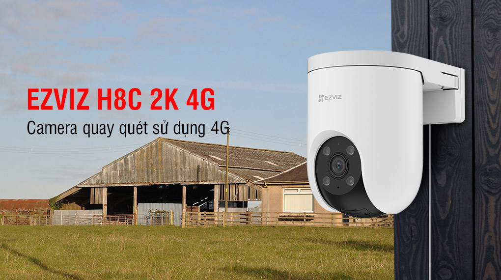 Camera quay quét 360 độ Ezviz H8C 2K 4G (3MP)