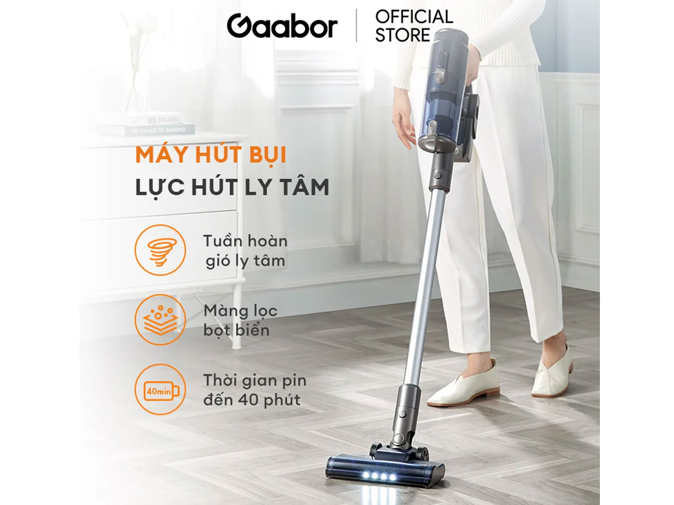 Máy hút bụi Gaabor VCL10E-BK01A