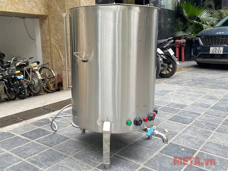 Nồi nấu cháo công nghiệp NC100 được làm từ inox 304 cao cấp