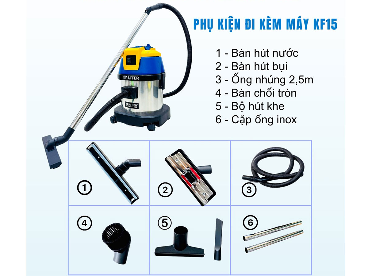 Máy hút bụi Kraffer KF15