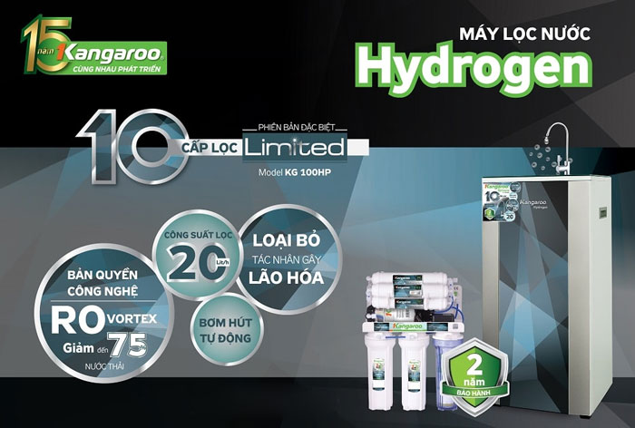 Máy lọc nước Kangaroo Hydrogen Plus KG100HP là thiết bị lọc nước đầy tiện ích