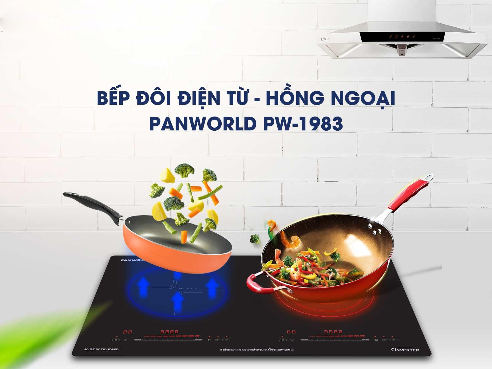 Bếp đôi từ hồng ngoại Panworld PW-1983