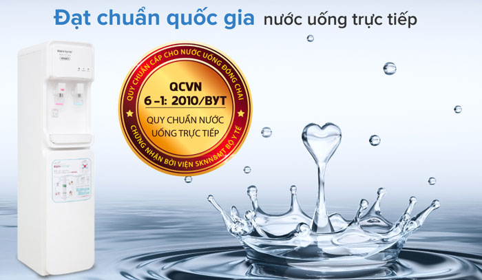 máy lọc nước nóng lạnh Korihome WPK-903 đạt tiêu chuẩn nước uống trực tiếp không cần đun sôi