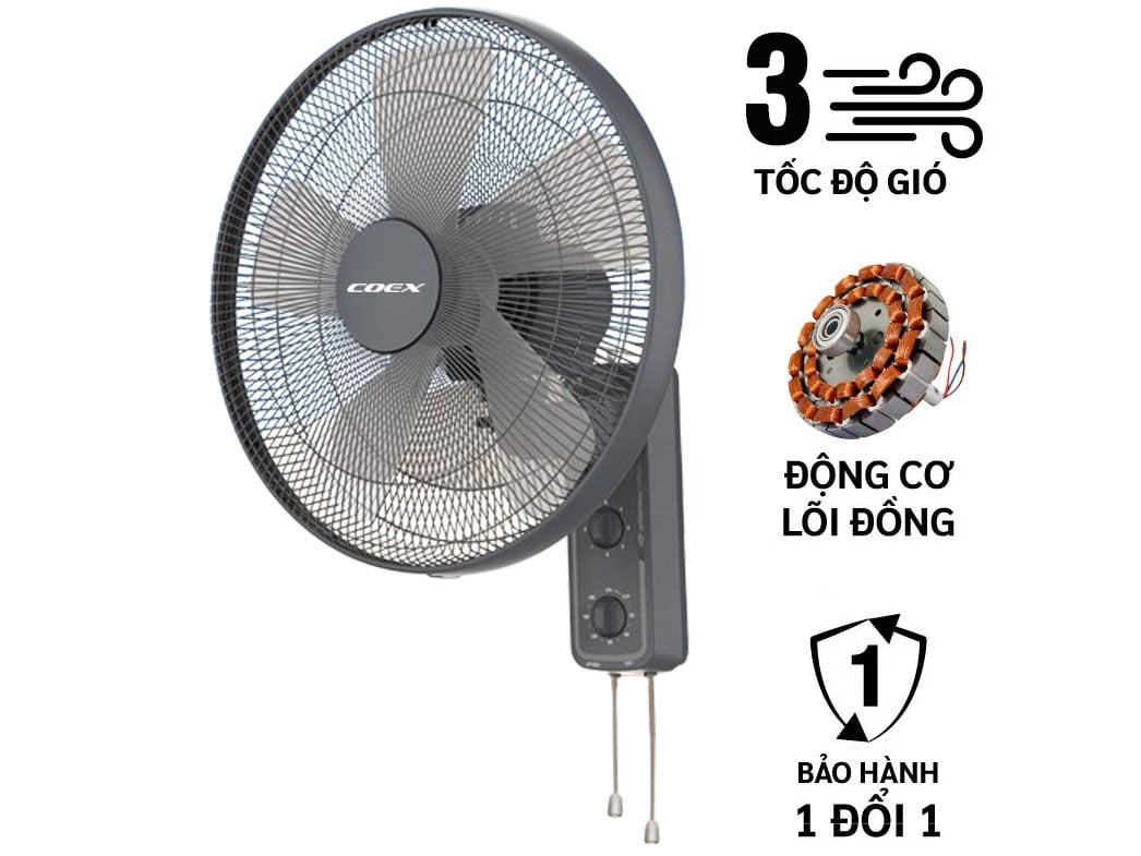 Quạt treo tường Coex CW-7212