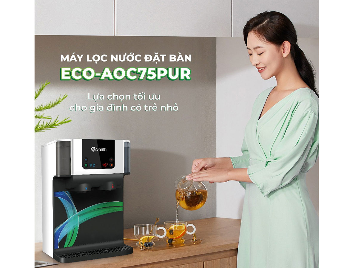 Máy lọc nước AOSmith Ross ECO-AOC75PUR