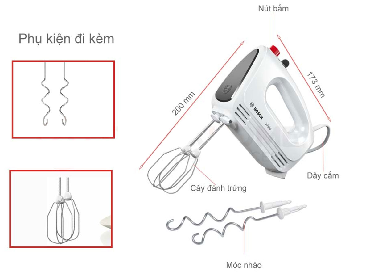 Máy đánh trứng Bosch MFQ22100