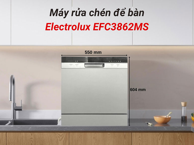 Máy rửa chén để bàn Electrolux EFC3862MS