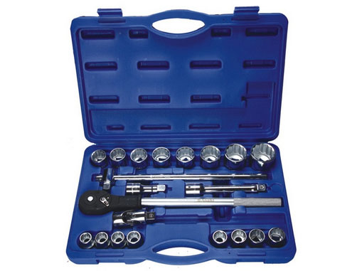 Bộ khẩu Asaki AK-9758 mạ Crom bóng 21 chi tiết 3/4 inch