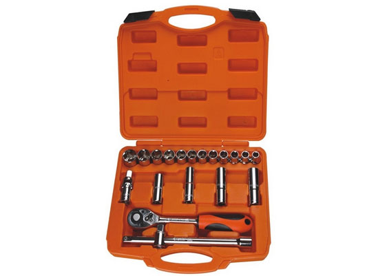 Bộ khẩu Asaki AK-9765 mạ Crom bóng 20 chi tiết 1/2 inch