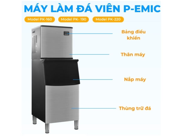 Máy làm đá P-Emic PK-190