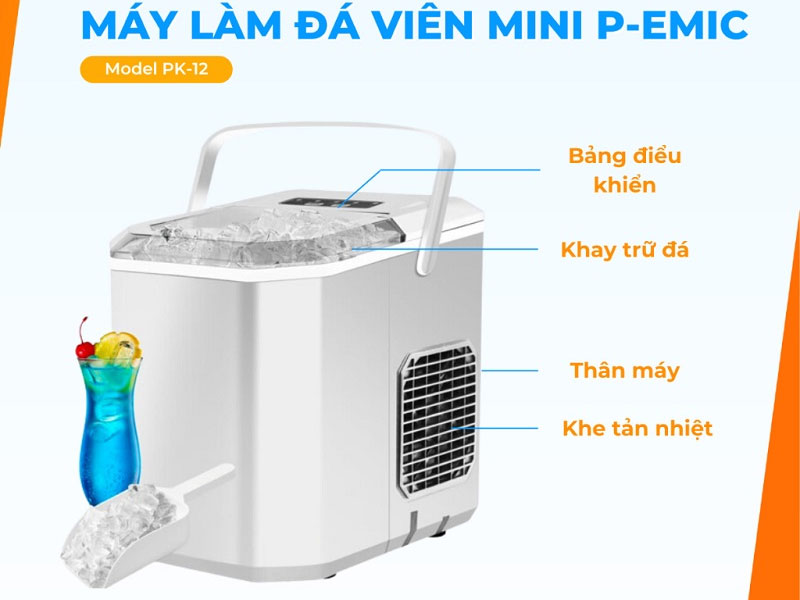 Máy làm đá P-Emic PK12 G