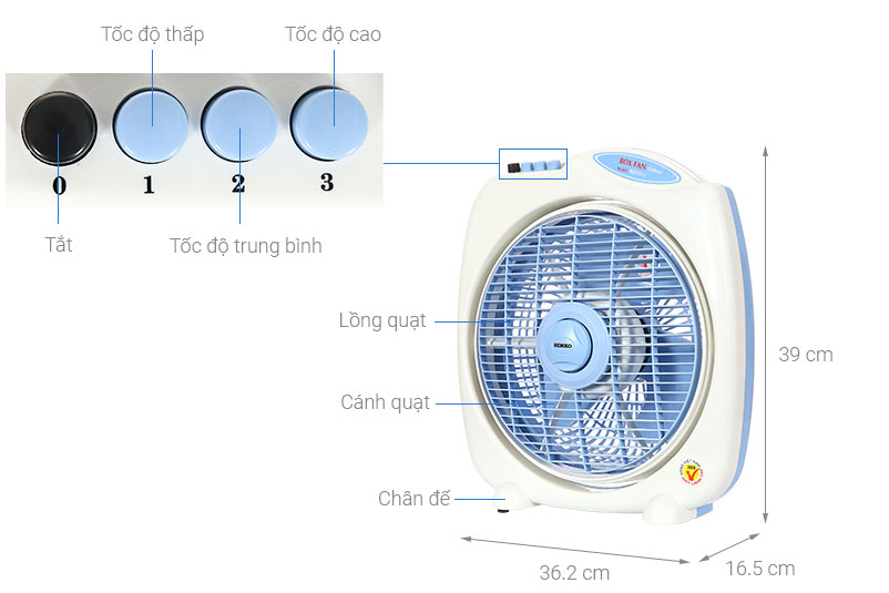 Quạt hộp Senko BD1012