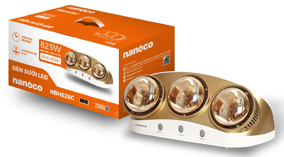 Đèn sưởi Nanoco NBH626G 