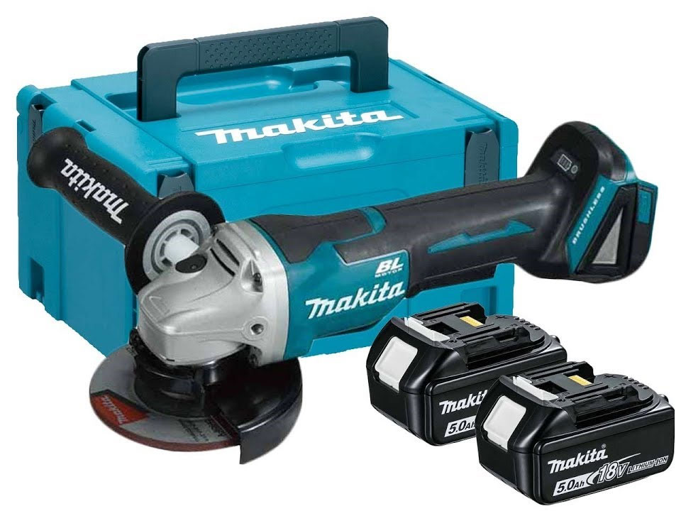 Máy mài cắt dùng pin Makita DGA404RTJ2 18V (1 sạc nhanh, 2 pin 5.0Ah)