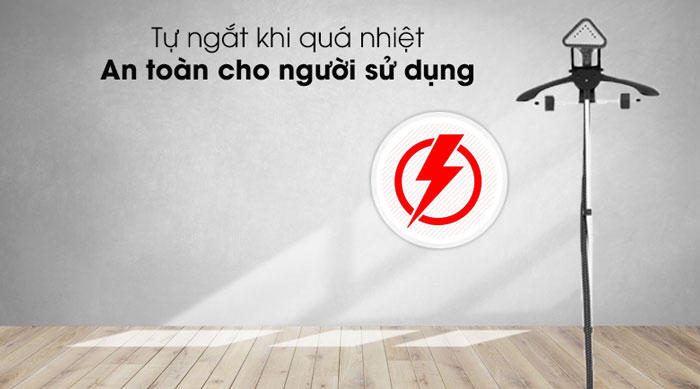 Bàn ủi hơi nước Tefal IT2461E0 còn được tích hợp tính năng tự ngắt điện khi bị quá nhiệt