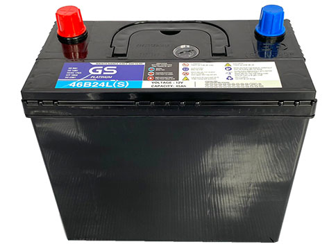 Ắc quy GS 46B24L(S) (12V - 45Ah), cọc trái (lớn)