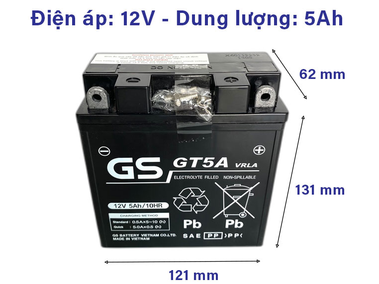 Ắc quy GS GT5A 