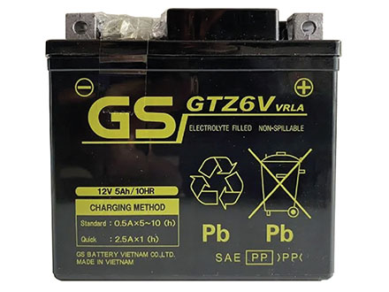 Ắc quy GS GTZ6V (12V - 5Ah)