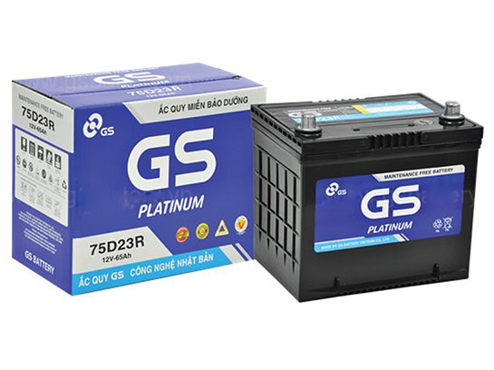 Ắc quy khô ô tô MF GS 75D23R (12V - 65AH, cọc phải)