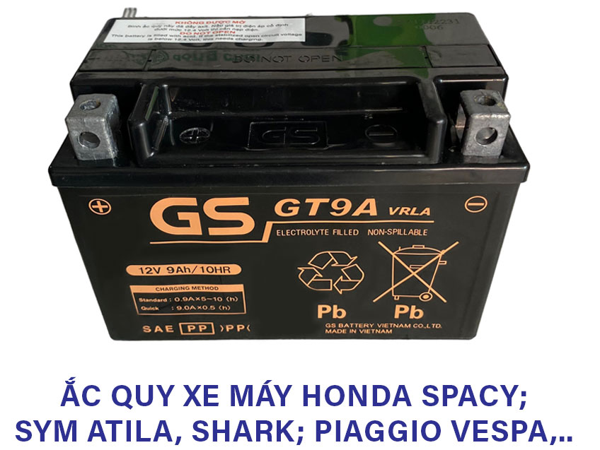 Ắc quy khô xe máy GS GT9A