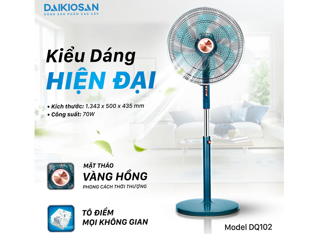 Quạt đứng lifestyle Daikiosan DQ102