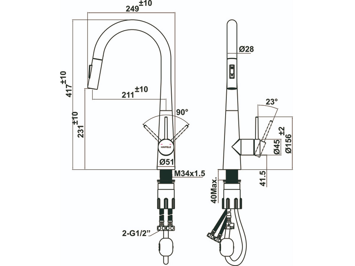 Hafele HT24-SH1P417