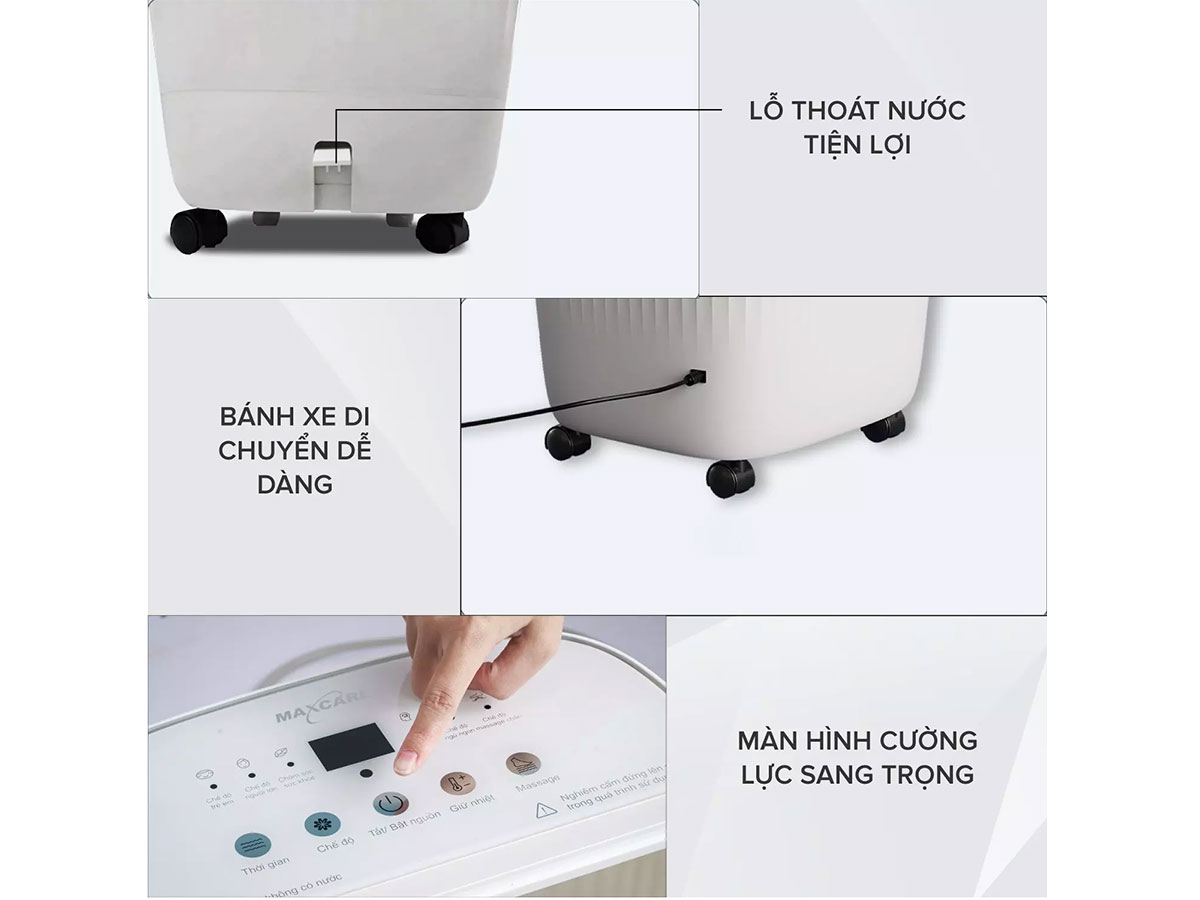 Bồn ngâm chân massage Maxcare  