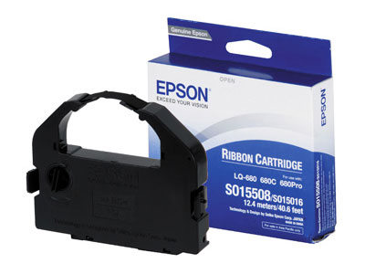 Ribbon Epson S015508 Black Ribbon Cartridge