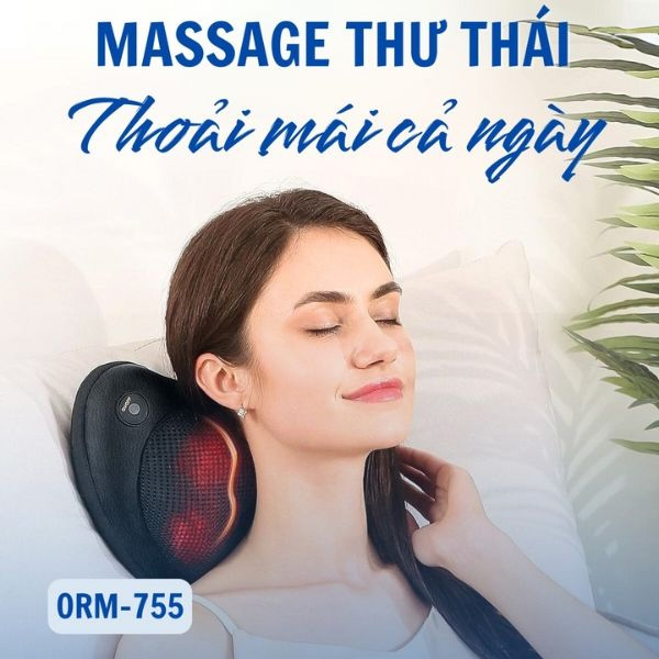 Gối massage hồng ngoại Oromi ORM-755