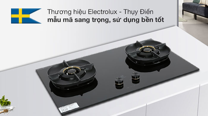 Bếp ga Electrolux EHG8251BC sở hữu thiết kế hiện đại, sang trọng với gam màu đen trang nhã