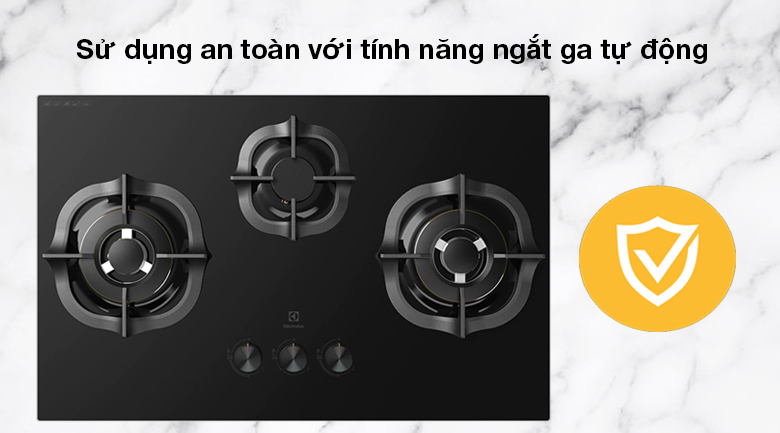 Bếp ga Electrolux EHG8321BC có độ an toàn cao