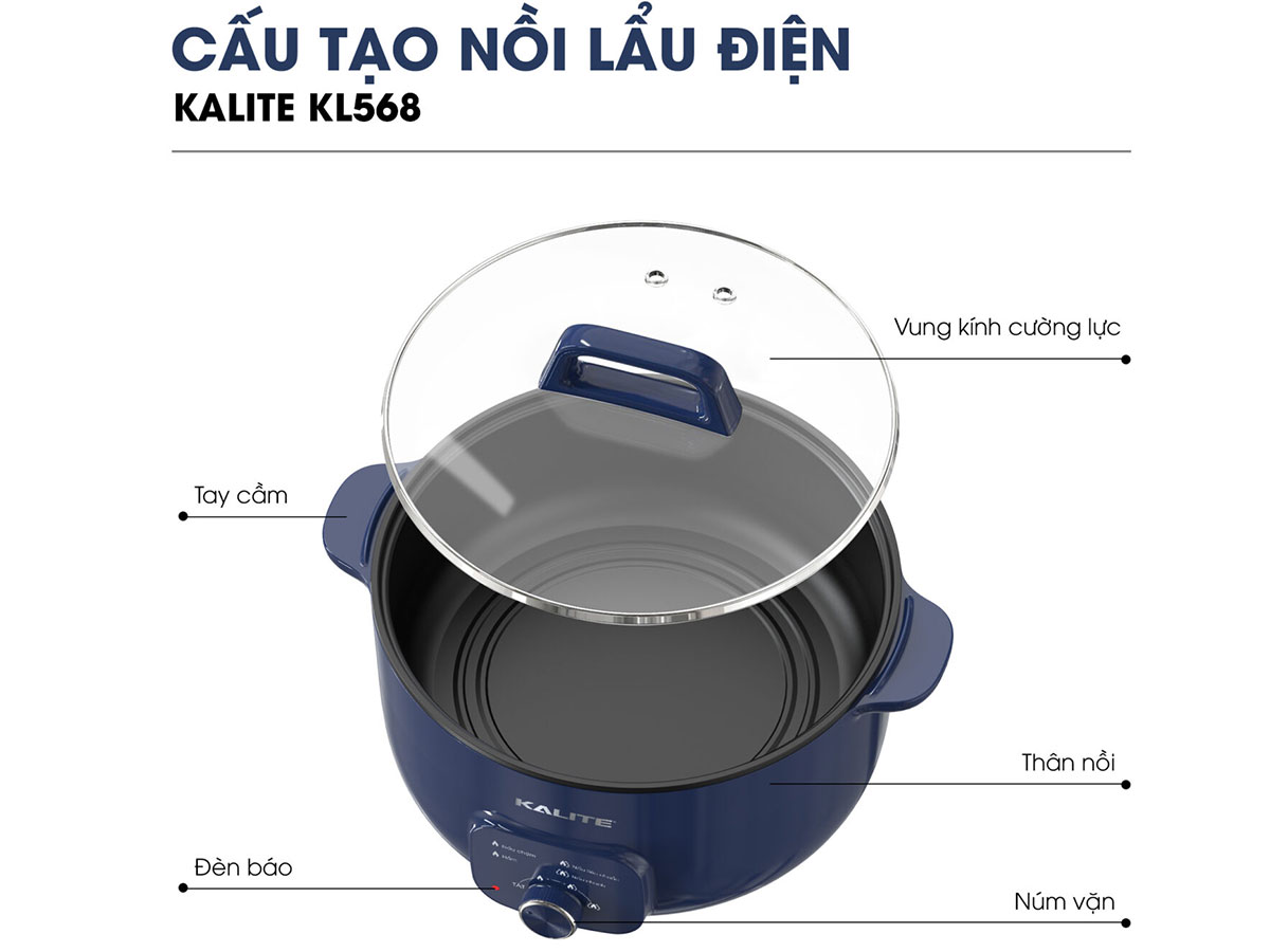 Nồi lẩu đa năng Kalite KL568