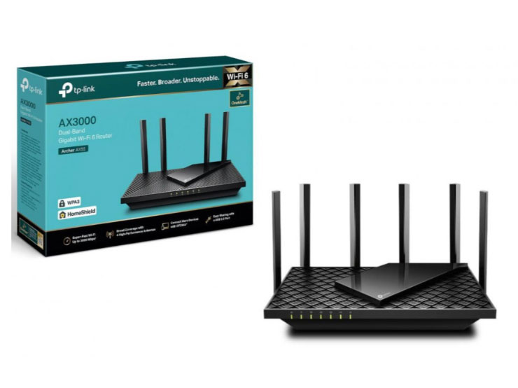 Router Wifi 6 Gigabit băng tần kép AX5400 TP-Link Archer AX72