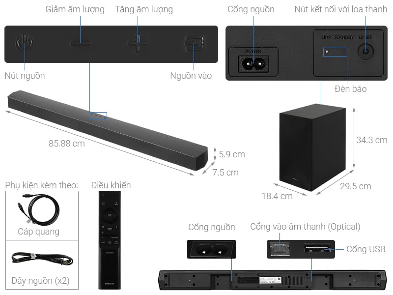 Tổng quan loa Soundbar Samsung HW-C450/XV