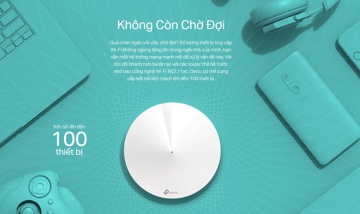 Hệ thống Wifi Mesh AC1300 TP-Link Deco M5