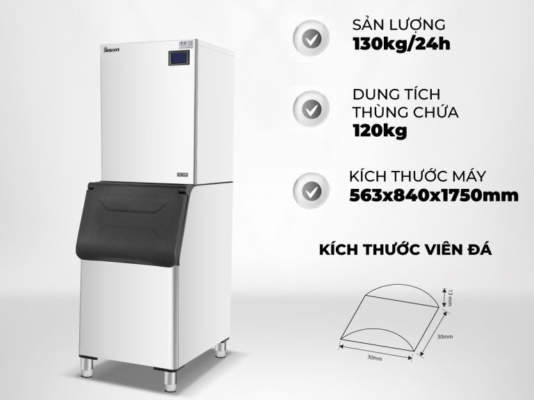 Máy làm đá bán nguyệt P-emic XJ-300A-Y