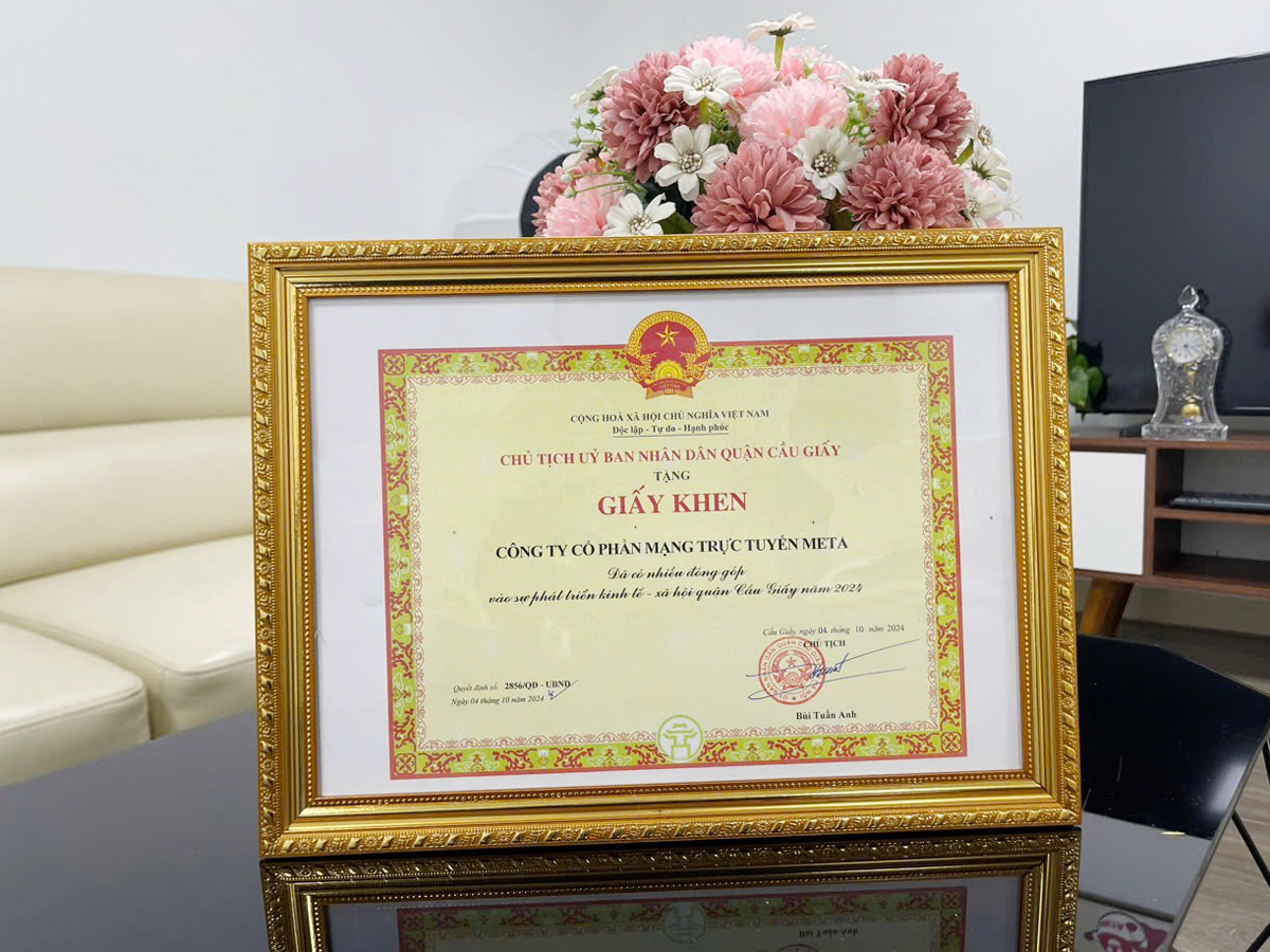 Bằng khen META Bằng khen META