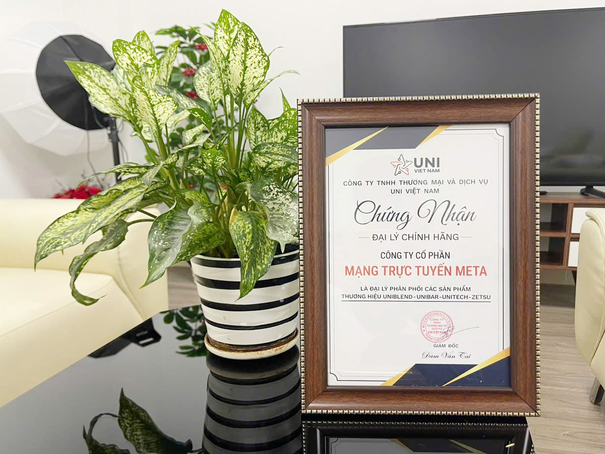 Chứng nhận META là Đại lý chính hãng của Công ty Uni Việt Nam Chứng nhận META là Đại lý chính hãng của Công ty Uni Việt Nam