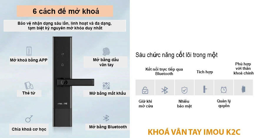 Khóa cửa thông minh IMOU K2C