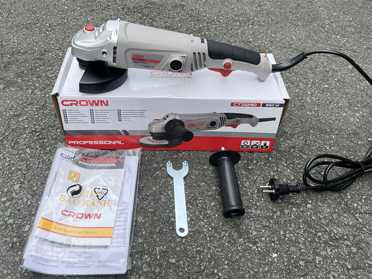 Máy mài góc Crown CT13290 (860W - 125mm)