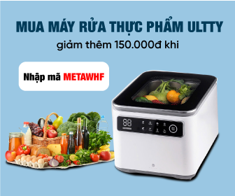 Nhập mã METAWHF giảm thêm 150.000đ khi mua máy rửa thực phẩm Ultty