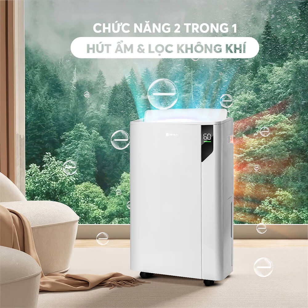 Máy hút ẩm kèm lọc không khí Elmich DE-8581 (25L)